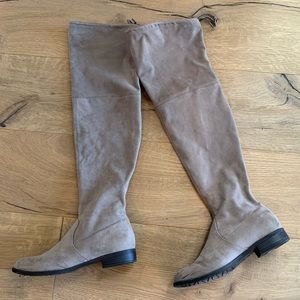 Unisa over knee boots - taupe 6